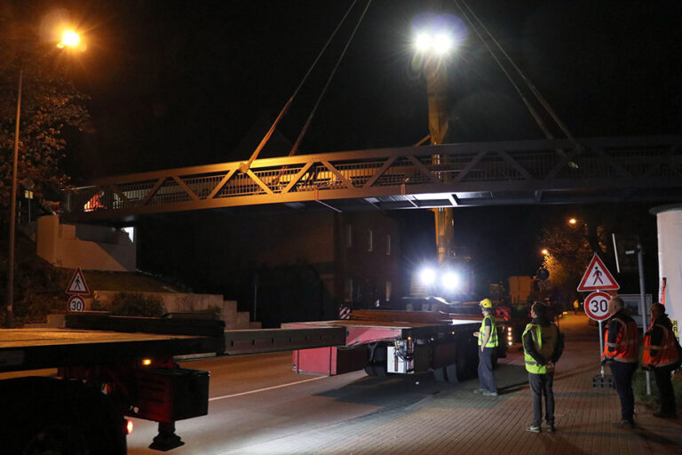 Nachtmontage in Recklinghausen